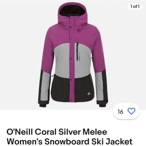 O'Neill Jackets & Coats Oneill Coral Silver Melee Womens Snowboard